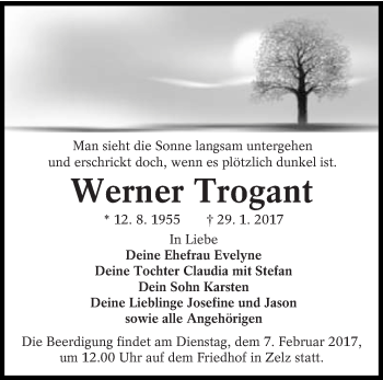 Traueranzeige von Werner Trogant von lausitzer_rundschau
