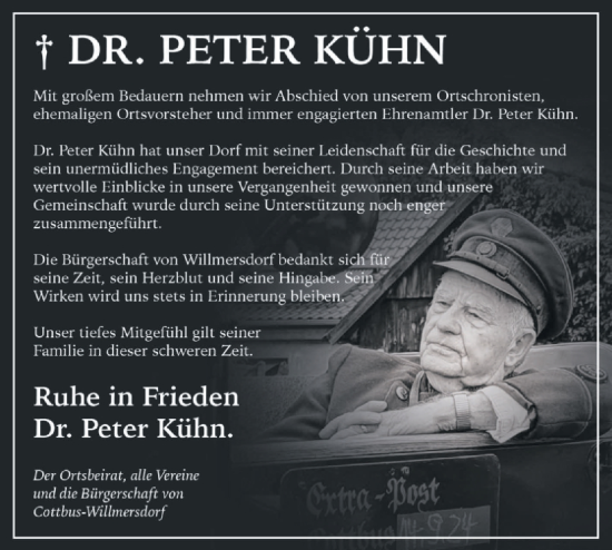 Traueranzeige von Peter Kühn von Lausitzer Rundschau